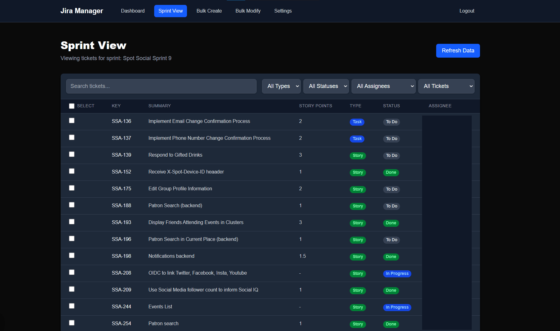 Jira Productivity Tool screenshot
